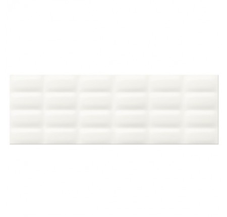 Плитка настенная Opoczno White Glossy Pillow Structure 25x75 (м.кв)