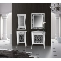 Мебель в ванную комнату Ольвия (Атолл) Valensia 75 bianco (комплект)