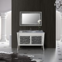 Мебель в ванную комнату Ольвия (Атолл) Valensia 130 bianco (комплект)