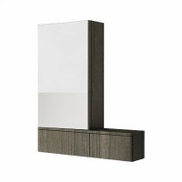 Шкафчик с зеркалом Kolo Nova Pro 88441 70,8x85x17,6 см серый ясень