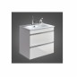 Комплект мебели Devit Fresh 0120121/G, 80см белый/серый