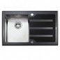 Мойка для кухни Teka Lux 1B 1D RHD 78 12129006 полированная, черное стекло