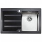 Мойка для кухни Teka Lux 1B 1D LHD 78 12129007 полированная, черное стекло