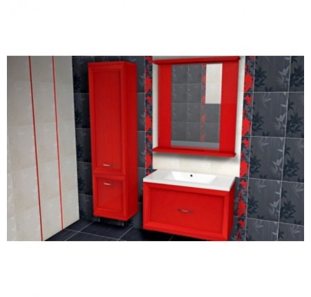 Мебель в ванную комнату Mikola-M Аризона 90 см (комплект) красная