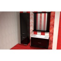 Мебель в ванную комнату Mikola-M Аризона 90 см (комплект) черная