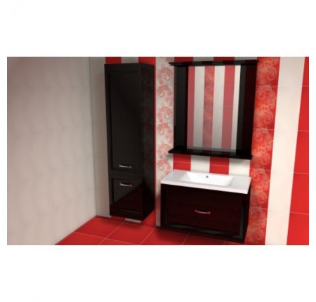 Мебель в ванную комнату Mikola-M Аризона 90 см (комплект) черная