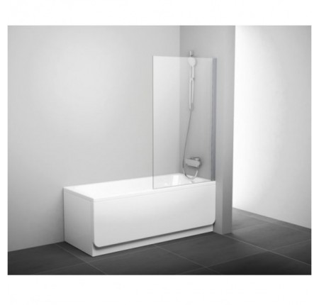 Шторка для ванны Ravak PVS1-80 белый transparent (79840100Z1)