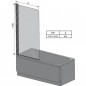 Шторка для ванны Ravak CVS1-80 L/R полир.алюминий transparent