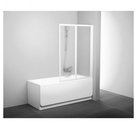 Шторка для ванны Ravak VS2-105 белый transparent (796M0100Z1)