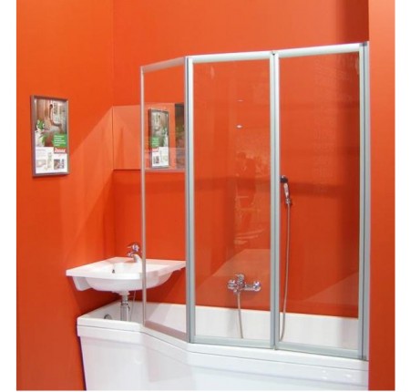 Шторка для ванны Ravak VS3-100 белый transparent (795P0100Z1)