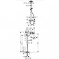 Душевая система Hansgrohe Crometta 160 Showerpipe 27266400