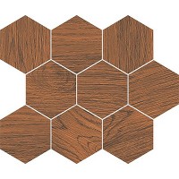 Настенный декор Opoczno Finwood Mosaic Ochra Hexagon 28x33,7 (шт)