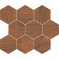 Настенный декор Opoczno Finwood Mosaic Ochra Hexagon 28x33,7 (шт)