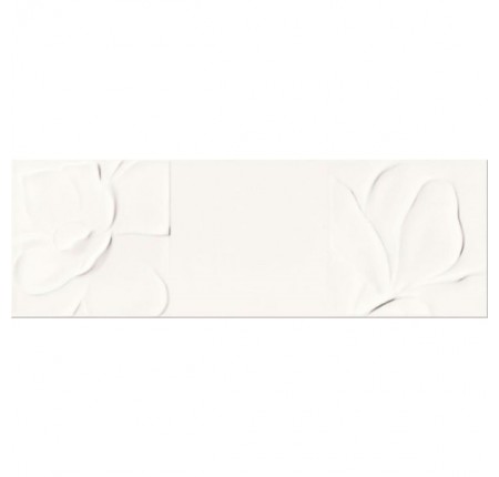 Плитка настенная Opoczno Structure Pattern White Flower STR 25x75 (м.кв)