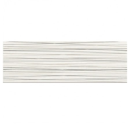 Настенный декор Opoczno Ecosta White Inserto Stripes Silver 25x75 (м.кв)