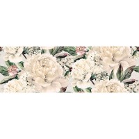 Плитка настенная Cersanit Gracia White Flower Satin 20x60 (м.кв)