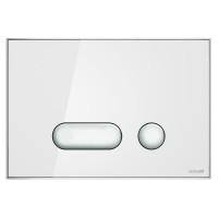 Кнопка INTERA (д/інст.с-ми Link, Hi-tech,AQUA 02, AQUA 22), біле скло