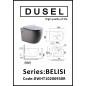Унитаз подвесной Dusel Belisi DWHT10200930R, сиденье Slim Soft Close