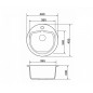 Мойка для кухни Granado Lugo White 480х495mm