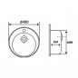 Мойка для кухни Imperial 490-А (0,6мм) Decor 160 mm