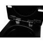 Унитаз-компакт напольный Newarc Modern Rimless 3822B-M черный матовый и крышкой Soft Close