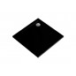 Душевой поддон Polimat Geos тонкий черный, 80x80х4,5/1,5