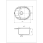 Мойка для кухни Solid Комфи (антрацит) 580x470mm