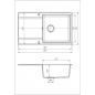 Мойка для кухни Solid Тотал (белый) 860x510mm