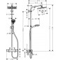 Душевая система Hansgrohe Crometta E 240 1jet Showerpipe 27271000