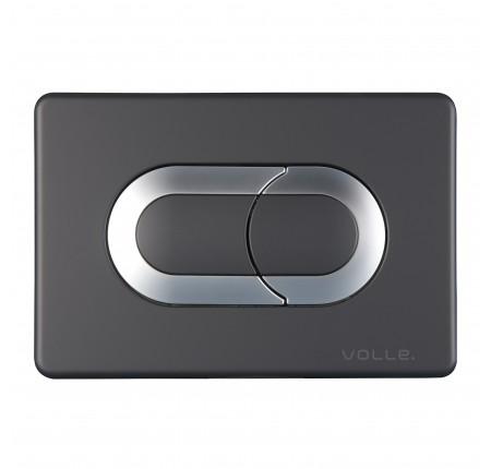 Кнопка смыва Volle 221133 EGO NEO, черная, soft-touch, пластик