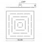 Верхний душ Jaquar Maze 300 OHS-CHR-1639