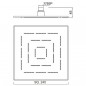 Верхний душ Jaquar Maze 240 OHS-CHR-1629