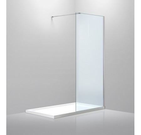 Стенка Volle 18-08-90+01-01+05D-100 Walk-In 90x190см, прозрачное стекло 8мм + профиль стеновой 1900мм для Walk-IN + держатель стекла (D) 1000мм