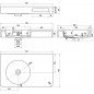 Умывальник-столешница Volle Solid surface 13-40-742 75x48x14см, подвесной с полотенцедержателем