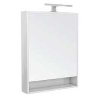 Зеркальный шкаф Volle Dios 60x80 см, с подсветкой, белый