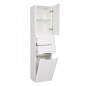 Пенал Аква Родос Венеция 40 см правый с корзиной для белья, подвесной белый цвет