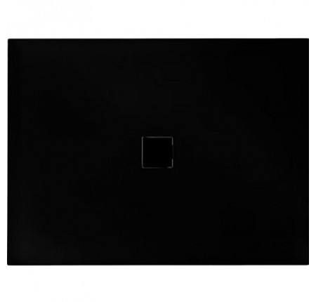Піддон прямокутний BESCO NOX Ultraslim 110x90x3.5 чорний, чорний злив