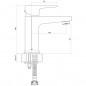 Змішувач для раковини Cersanit Vigo S951-146 із гідрозатвором Click-Clack