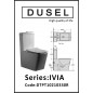 Унитаз-компакт Dusel Ivia DTPT10210330R, сиденье Slim Soft Close