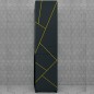 Пенал Mikola-M пластиковый напольный Антрацит grey&yellow 60 см