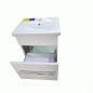 Mikola-M Подвесная тумба Plastic 2.0 White с керамическим умывальником CERSANIT Como 70см