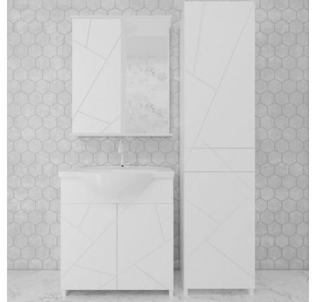 Mikola-M Комплект мебели Chaos с пеналом из пластика белый 50 см