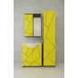 Mikola-M Комплект мебели Chaos с пеналом из пластика желтый серый 65 см