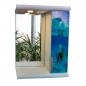 Зеркало Mikola-M Plastics 5.0 Мир моря под стеклом с точечной LED подсветкой правый шкаф 50 см