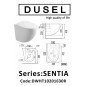 Унитаз подвесной Dusel Sentia DWHT10201630R, сиденье Soft Close
