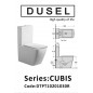 Унитаз Dusel CUBIS DTPT10201030R 910301